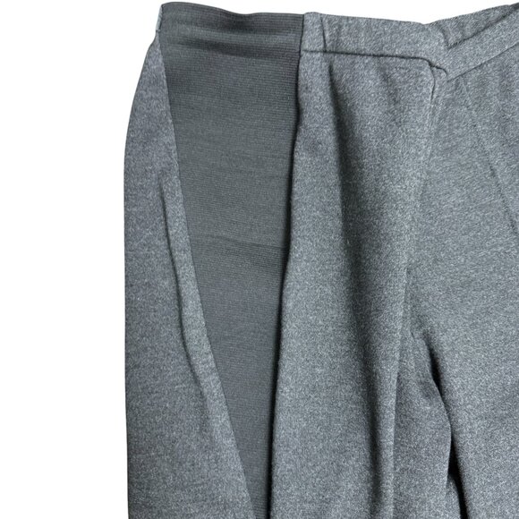 Women's LAFAYETTE 148 NEW YORK Pintuck Ponte Skinny Pants Gray/Blk.‎ | Size L - Picture 4 of 8